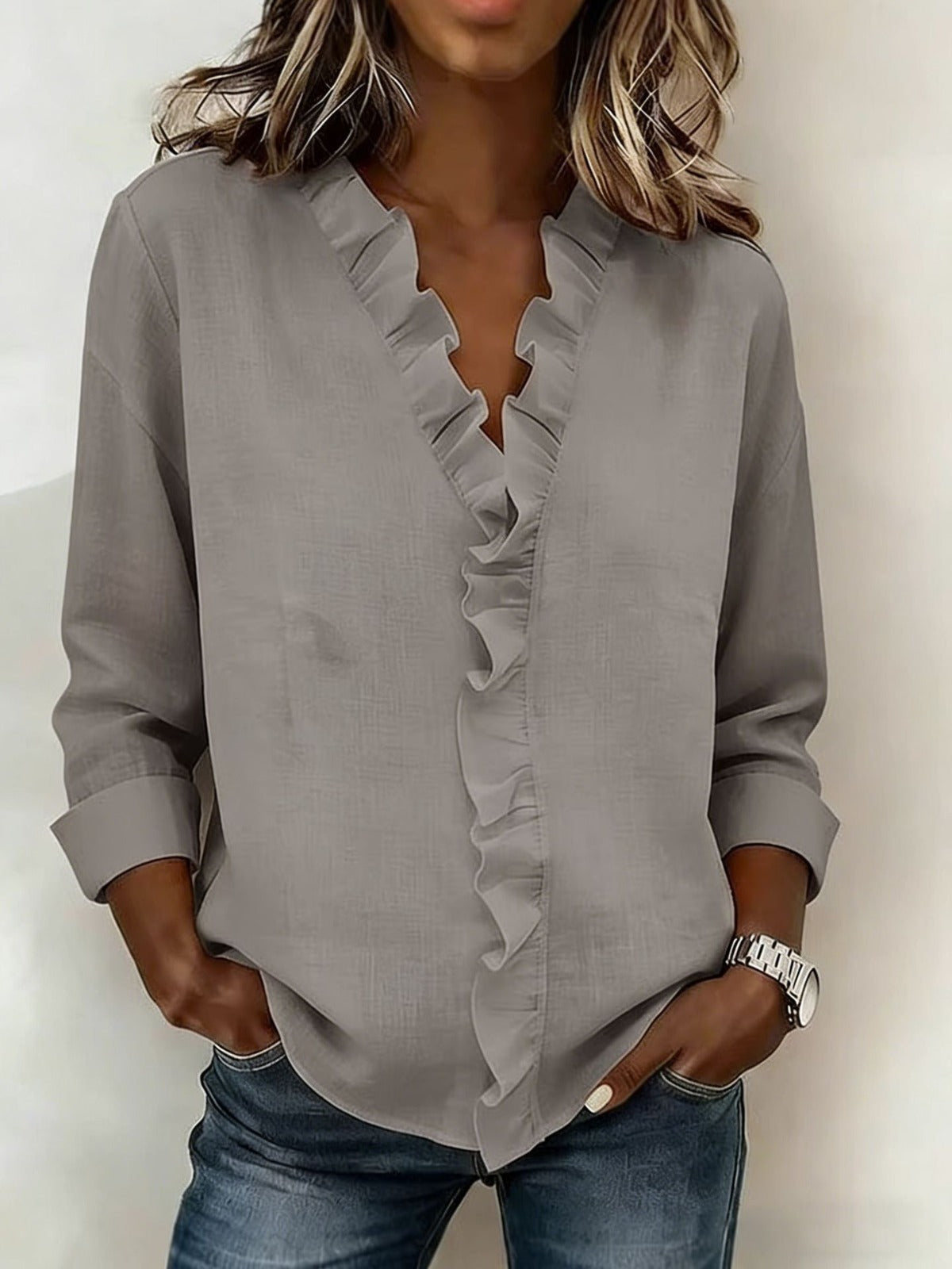 Aurora | Blusa con Volantes